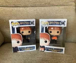 Harry Potter Fred & George Weasley Funko Pop Figura Vinilo Paquete #33 #34 - Imagen 1 de 8