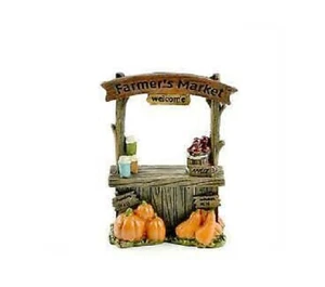 Farmer's Market Stand Fairy Garden Miniature - 4" x 3" x 1.5" - 1 piece - Picture 1 of 1