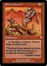 Shivan Harvest NM MTG Invasion IN Magic Gathering 2B3