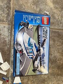 LEGO CITY: Police Helicopter (7741) Incomplete and partially built