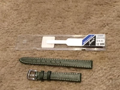 NOVO COURO DE BEZERRO VERDE SPEIDEL COM COSTURA CONTRASTANTE US$ 19,95 12 MM - Imagem 1 de 2