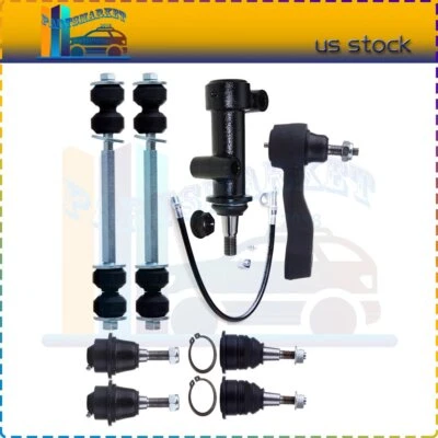 Juego de 8 rótulas de enlace de barra estabilizadora de brazo ralentí kit de dirección para Hummer H2 2003-09 Foto 1 de 4