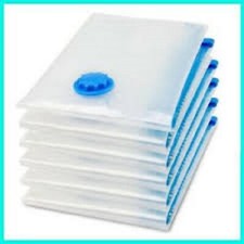 6 x SACCHETTI 70x110 SACCHI BUSTE SALVASPAZIO SOTTOVUOTO VESTITI ABITI COPERTE