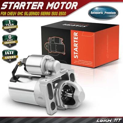 Motor de arranque para Chevrolet GMC Silverado Sierra 1500 2500 3500 Yukon 1.6KW 11T - Imagem 1 de 4