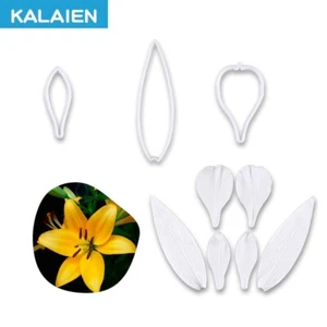 Alstroemeria Hybrida,Lily Flower Fondant Mold Set Petal Silicone Mold W/Cutters - Picture 1 of 6