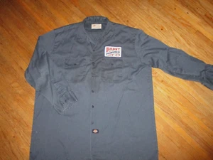 2XL PABST POWERED WORK SHIRT vtg PBR Blue Ribbon Beer Delivery Guy Patch Uniform - Picture 1 of 3