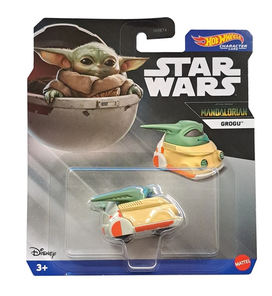 HOT WHEELS CHARACTER CARS STAR WARS THE MANDALORIAN GROGU HXC82 - Image 1 of 1