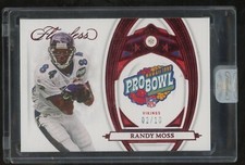 2022 Panini Flawless Pro Bowl Diamond Gem Ruby Randy Moss Vikings HOF /10