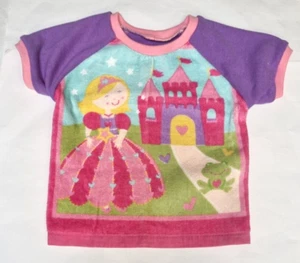 All natural, cotton toweling T shirt style dribble Bib/Coverall/Smock Princess - Picture 1 of 2