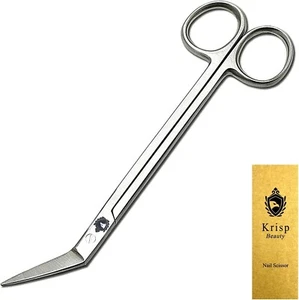 Stainless Steel Long Handle Toenail Scissors Cutter Clippers Podiatrist Tool - Picture 1 of 5