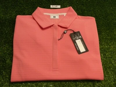 Camisa de golf FootJoy para mujer jacquard rosa limonada pequeña 33426 Foto 1 de 2