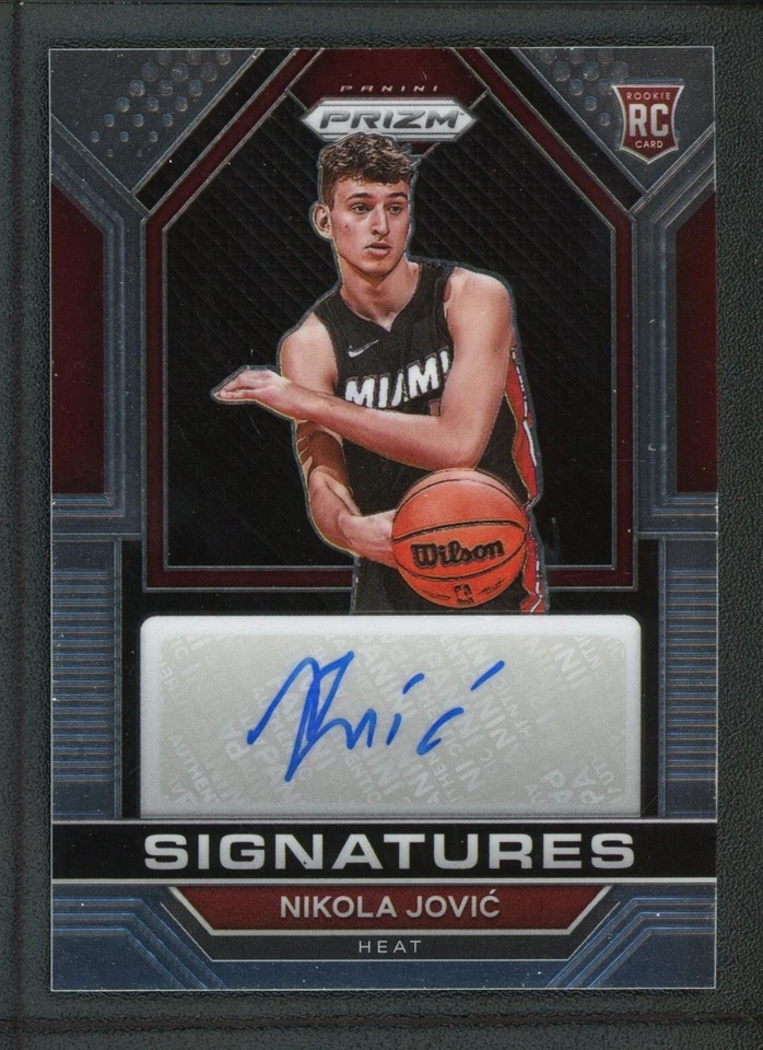 2022-23 NIKOLA JOVIC AUTO PANINI PRIZM SIGNATURES ROOKIE RC AUTOGRAPHS - Image 1 of 2