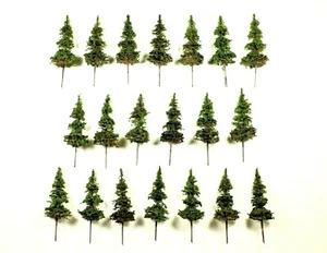 NEW LOW PRICE 20 pcs 3" PINE TREES 15mm 28mm Games N HO O Model Railroad Scenery - Picture 1 of 12