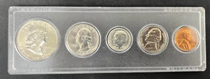 1963-D US Mint Uncirculated Set 90% Silver Whitman Plastic Holder 5 Coin US Mint - Picture 1 of 2