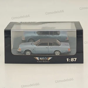 MODELOS A ESCALA 1/87 NEO Volvo 262C Coche Resina Azul Colección Limitada - Imagen 1 de 6