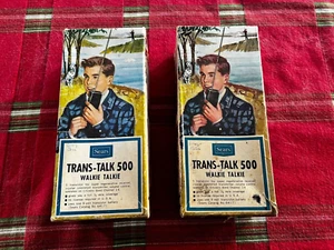 2 Sears Walkie Talkies, Trans Talk 500 - Picture 1 of 4
