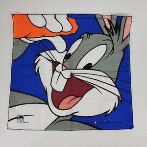 Looney Tunes Bugs Bunny Schal Bandana Taschentuch 1996 Vintage 22" x 22" - Bild 1 von 8