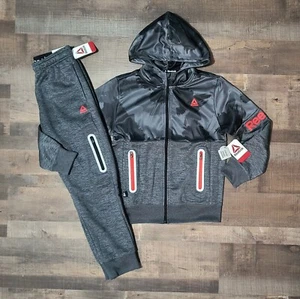 New! Boy's REEBOK Zip Up Sweatshirt and Pants Outfit Size Large 10/12 - Picture 1 of 3