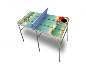 Velero de playa mesa plegable portátil para tenis con accesorios - Imagen 1 de 1