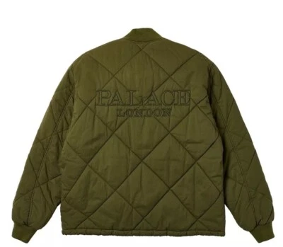 Palace London D-QUILT BOMBER THE DEEP GREEN Chaqueta Acolchada Diamante Cremallera Completa XL Foto 1 de 4