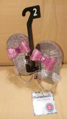 Zapatos Garanimals Infantiles Informales Plateados con Arcos Rosa Gelatina Talla 2 Foto 1 de 3