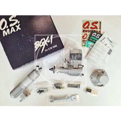 NOS NIB OS Max BGX-1 Nitro Engine #19300 and Silencer #855 - Image 1 of 4