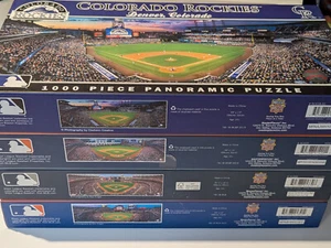 4 x Rompecabezas Panorámicos de Béisbol 1000 Piezas MLB MasterPieces 39" x 13" Usados - Imagen 1 de 14