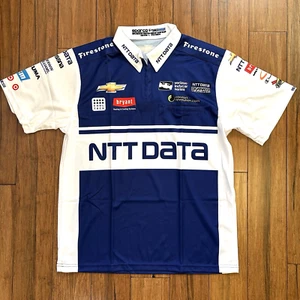 Chip Ganassi Racing Team Issued Pit Crew Shirt - NTT DATA Chevy - Size L NEW - Picture 1 of 9