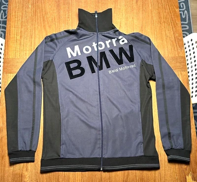 BMW Motorrad Men's Large Storm Blue & Black Vintage Motorcycle Full Zip Jacket - Изображение 1 из 4