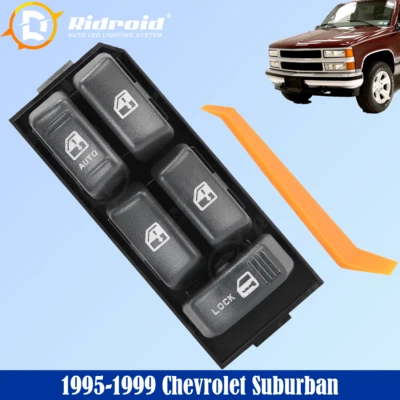 Interruptor de alimentación de ventana 15151360 para Chevrolet Suburban Silverado GMC Yukon 1995-99 Foto 1 de 4