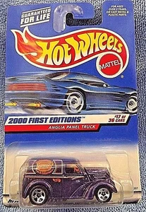 2000 Hot Wheels #77 First Editions 17/36 ANGLIA PANEL TRUCK Purple w/Chrome 5 Sp - Picture 1 of 4