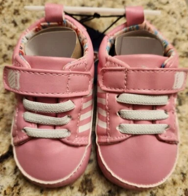 K-Swiss Baby Girls Infant Sneaker Booties Baby Pink White NWT KSCRF0009 121229 - Image 1 of 4
