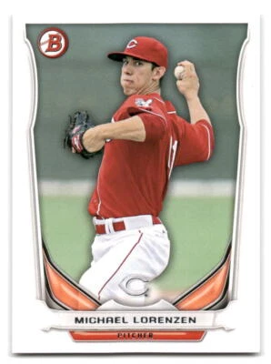 Michael Lorenzen 2014 Bowman Draft Baseball #TP-58 Cincinnati Reds Top Prospects - Image 1 of 2