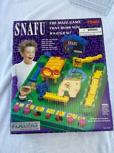 SNAFU Skill Action Racing Game TOMY With 2 Marbles Vintage 1991 Great Condition - Picture 1 of 20