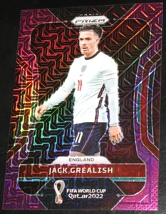 Prizm World Cup 2022 Jack Grealish Purple Mojo # 46/49 #87 Base Inglaterra - Imagen 1 de 2