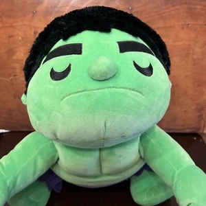 Disney Store Marvel Cuddleez Hulk Stuffed Animal Plush Pillow 22" Long Avengers - Picture 1 of 8