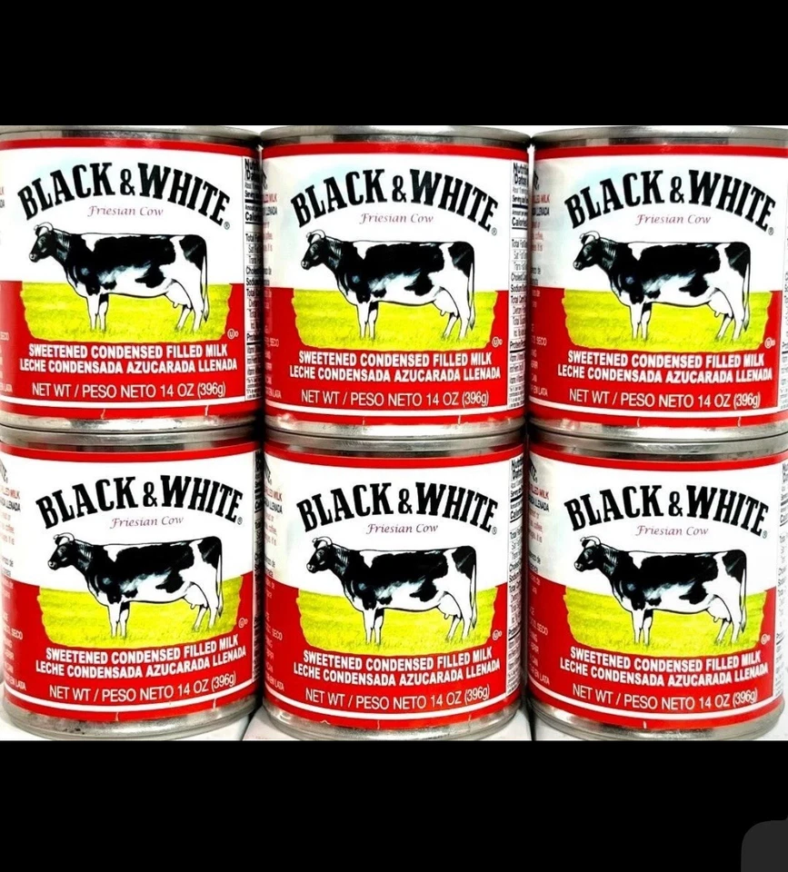 Leche rellena condensada endulzada en blanco y negro 14 oz (paquete de 6) ~ exp 9/2025 Foto 1 de 1