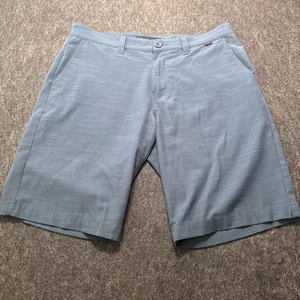 Travis Mathew Golf Shorts Men Sz 33 Tech Athletic Casual Blue Performance Stretc - Picture 1 of 12