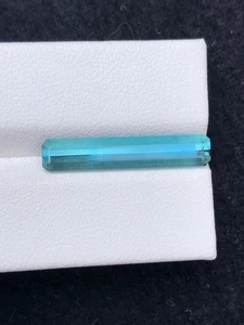 Neon Blue Tourmaline Faceted 4.50 ct - Natural Afghan Highlight - Picture 1 of 9