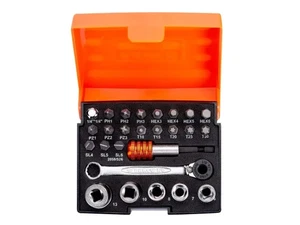 Bahco BAH2058S26 2058/S26 1/4" 26 Piece Ratchet Socket Bit Set - Picture 1 of 2