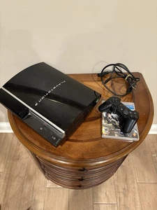 Sony Playstation 3 PS3 FAT Konsole 80GB Schwarz CECHL01 Controller Getestet Gut - Bild 1 von 4