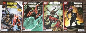 Marvel Predator vs Spider-Man #1-4 COMPLETE SET ALL 1sts, ALL Bs - Percy - Picture 1 of 1