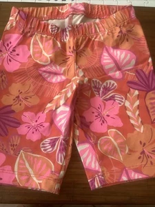 Cat and Jack Hawaiian biker shorts little girls size extra small 4/5 - Picture 1 of 1
