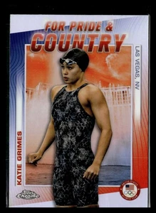 2024 Topps Chrome U.S. Olympics For Pride and Country #PC-18 Katie Grimes USA - Picture 1 of 2