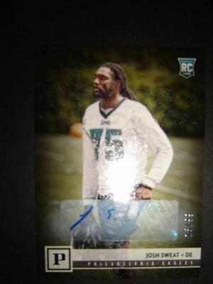 2018 Panini Josh Sweat Auto Rookie Card 13/99 PHILADELPHIA EAGLES!!! - Image 1 of 3