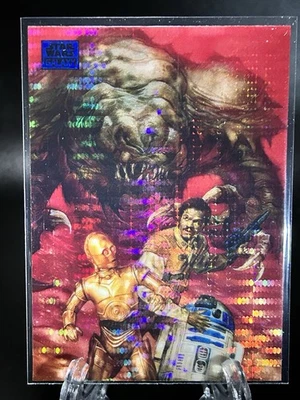 Topps Chrome Star Wars Galaxy - Rebels And Rancor /199 Pulsar Refractor # 37 - Image 1 of 3