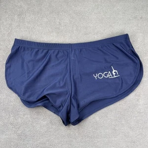 H.E.Arts Personalizado Bordado Yoga Hombres Azul Malla Euro Split Corto Botín Pantalones Cortos - Imagen 1 de 5
