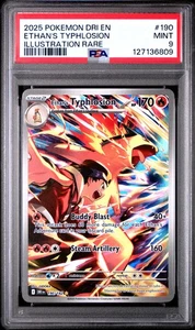 Ethan'S Typhlosion Illustration Rare - 190 NM PSA 9 - Picture 1 of 2