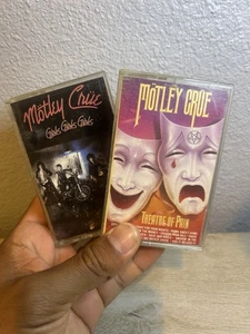 2x Vtg Motley Crue Cassette Tapes Girls Girls Girls / Theatre Of Pain Bundle Set - Picture 1 of 6