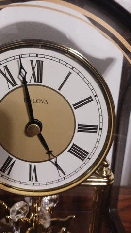 Bulova Miniature Grandfather's CLOCK with HOURLY CHIMES Cover